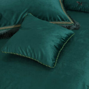 Heavy Velvet & Leather Bed Sheet Set